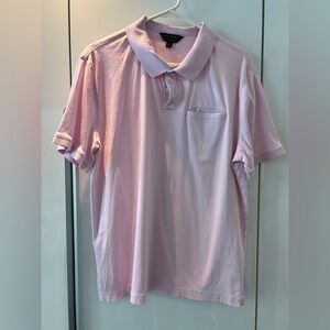Banana Republic men’s two button polo Light Pink Oxford size Large